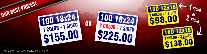 Cheap Yard Signs