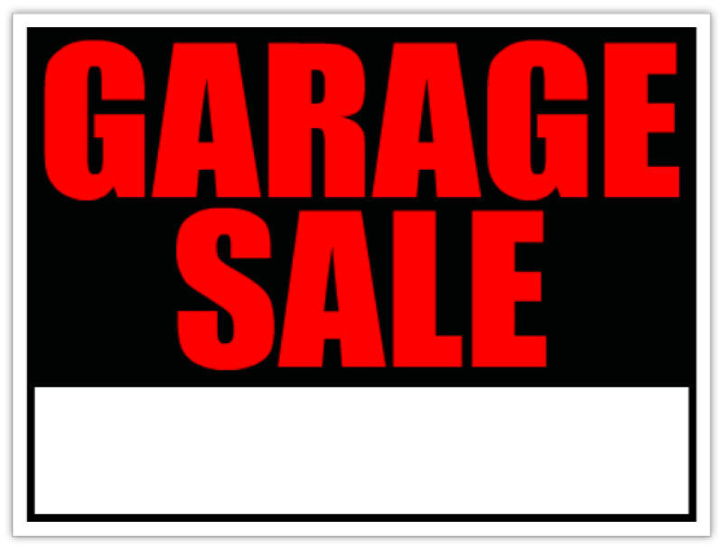 Generic Garage Sale Sign Yard Sale Signs