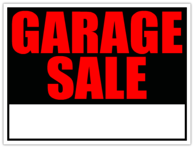 Generic Garage Sale Sign  Yard Sale Signs