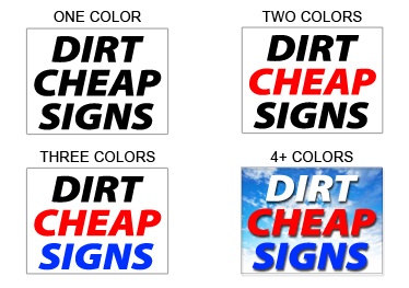 cheap yard signs bandit