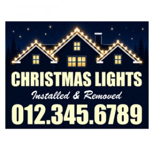 Christmas Light Installation Sign Templates