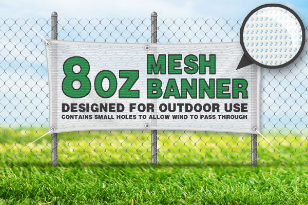 8oz Mesh Banner