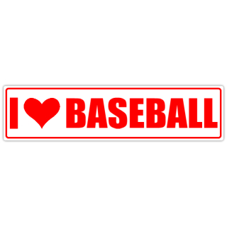 I+Love+Baseball+Street+Sign