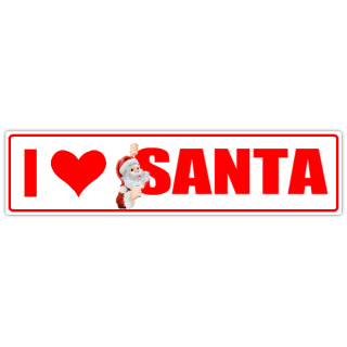 I+Love+Santa+Street+Sign