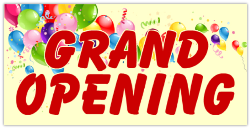 grand opening banner clip art