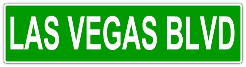 Las Vegas Blvd Street Sign