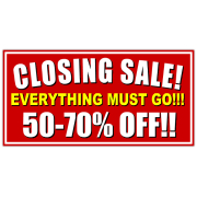 Closing Sale Banner
