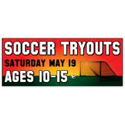 Soccer Tryouts Banner