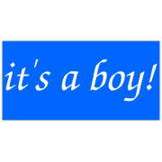 It's a Boy Banner