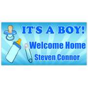 Welcome Home Banner Boy