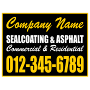 Sealcoating & Asphalt Sign Template 01