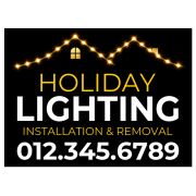 Holiday Lighting Installation and Removal Sign Template