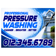 Professional Pressure Washing - Sign Template