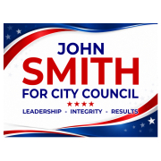 Political Campaign - Candidate Name - Sign Template