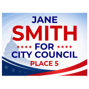 Political Campaign - Capitol Background - Sign Template