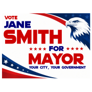 Political Campaign - Eagle Design - Sign Template