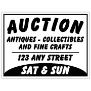 Auction Sign Templates