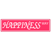 Happiness Way Street Sign