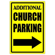 Church Parking Sign 02