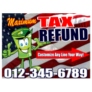 Tax Refund Signs 101