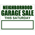 Neighborhood Garage Sign this