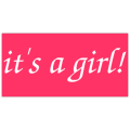 It's a Girl Banner