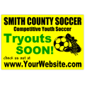 Youth Soccer Tryouts Sign