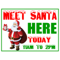 Meet Santa Sign 102