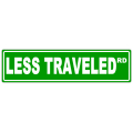 Less Traveled Street Sign