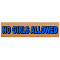 No Girls Street Sign