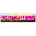 No Boys Street Signs