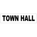 Town Hall Street Sign