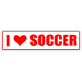 I Love Soccer Street Sign