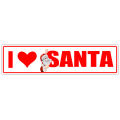 I Love Santa Street Sign