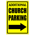 Church Parking Sign 02