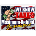 Tax Service Sign 102