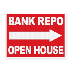 Bank Repo Stock Sign 18x24