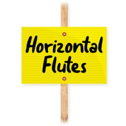 12x18 Blank Yellow Signs with Horizontal Flutes 12x18 Blank Yellow Signs with Horizontal Flutes