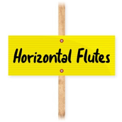 9x24 Blank Yellow Signs with Horizontal Flutes 9x24 Blank Yellow Signs with Horizontal Flutes