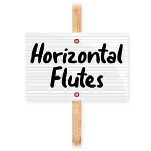 12x18 Blank White Signs with Horizontal Flutes