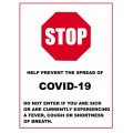 Help Prevent Covid Sign