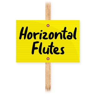 12x18 Blank Yellow Signs with Horizontal Flutes