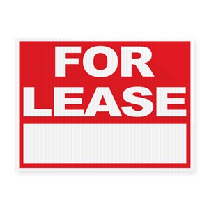 For Lease Sign 18x24