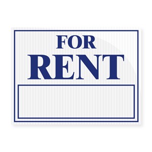 For Rent Sign 18x24