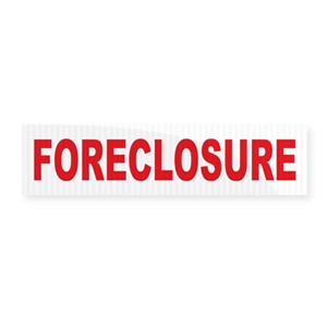 Foreclosure Real Estate Rider 6x24