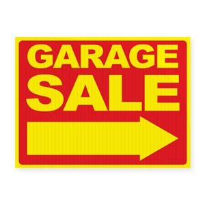 Garage Sale Sign Yellow 18x24