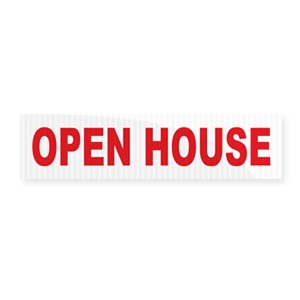 Open House Real Estate Rider 6x24