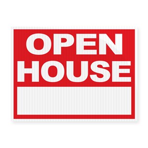 Open House Stock Sign 18x24