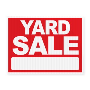 Yard Sale Stock Sign 18x24